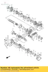 Aqui você pode pedir o conjunto de junta, acionamento em Suzuki , com o número da peça 2762044H00: