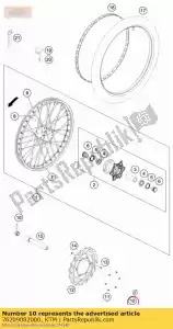 ktm 76209082000 parafuso de colar eixo dianteiro ws32 - Lado inferior