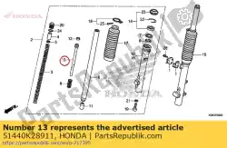 Here you can order the no description available at the moment from Honda, with part number 51440K28911:
