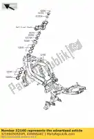 32160056926M, Kawasaki, frame-comp, f.m.gray ex650ecf kawasaki er-6f 650 2012, Nouveau