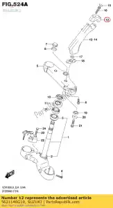 Suzuki 5621148G10 houder, handvat - Onderkant