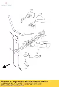 suzuki 5660038G40 zespó? lustra, rea - Dół