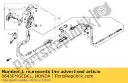 Aqui você pode pedir o kit de cabos, estacionamento em Honda , com o número da peça 06430MGED01: