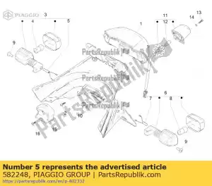 Piaggio Group 582248 cable harness - Bottom side