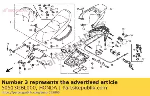 Honda 50513GBL000 spring - Bottom side