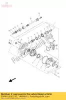 3B4461620100, Yamaha, housing, bearing 2 yamaha  yfm 350 450 550 700 2007 2008 2009 2010 2011 2012 2013 2014 2015 2016 2017 2018 2019 2020 2021, New