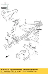 Aqui você pode pedir o moldura da capa lh em Suzuki , com o número da peça 4721048G61RB5: