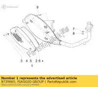 8739665, Piaggio Group, Silenciador de proteção completa piaggio fly liberty t rst ptt au d sport uk moc 50 2, Novo