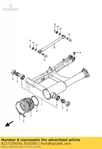 Suzuki 613733430V printemps, propelle - La partie au fond