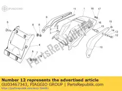 Here you can order the stud bolt from Piaggio Group, with part number GU03467343: