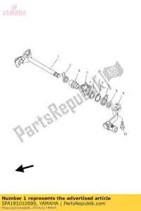 yamaha 5PA181010000 shift shaft assy - Bottom side