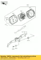 250310067, Kawasaki, compteur-assy, ??lcd zx600-n1h kawasaki zx 600 2005, Nouveau