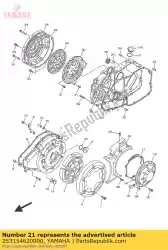 Here you can order the gasket, crankcase cover 3 from Yamaha, with part number 2S3154620000: