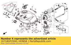 Here you can order the no description available at the moment from Honda, with part number 16718GFZ000: