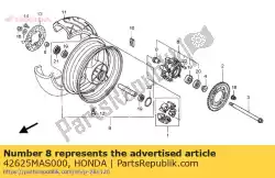 Ici, vous pouvez commander le col b, rr. Distance de roue auprès de Honda , avec le numéro de pièce 42625MAS000: