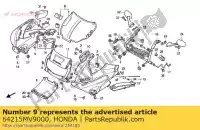 64215MV9000, Honda, copertina, r. soggiorno del cappuccio honda cbr 600 1991 1992 1993 1994, Nuovo