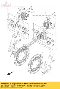 yamaha B672580T0000 compasso de calibre (esquerda) - Lado inferior