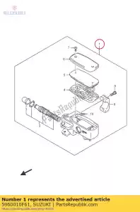 Suzuki 5960010F61 cilindro assy, ??f - Il fondo