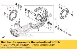 Here you can order the sprocket, final driven (4 from Honda, with part number 41201KCV680: