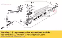 46504MAH671, Honda, przegub, dr??ek hamulcowy honda  cb st vt vtx 750 1100 1300 1800 1995 1996 1997 1998 1999 2000 2001 2003 2004 2005 2006 2007 2010 2011 2012 2013 2017 2018 2019, Nowy