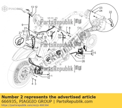 Aprilia 666935, Plaquettes de frein, OEM: Aprilia 666935