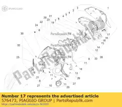 Aqui você pode pedir o etiqueta de aviso de abertura da sela em Piaggio Group , com o número da peça 576473: