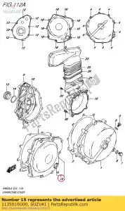 suzuki 1135010G00 cubierta comp, magn - Lado inferior