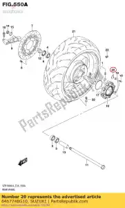 Suzuki 6467748G10 rondelle, poussée - La partie au fond