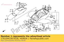 Aquí puede pedir cubierta, combustible * r134 * de Honda , con el número de pieza 17610HC0670ZB: