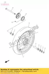 Aquí puede pedir neumático (120/70 zr17 58w bt021f) de Yamaha , con el número de pieza 941121710200: