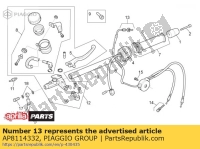 AP8114332, Aprilia, gaszugversteller, Neu