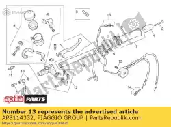 Qui puoi ordinare regolatore del cavo dell'acceleratore da Piaggio Group , con numero parte AP8114332: