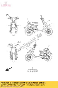 yamaha 5WWF17AFE000 graphic master sheet 6 - Bottom side