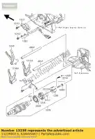 132390013, Kawasaki, drum-assy-verandering kawasaki vn classic h  a g vulcan lt j limited d e f vn2000 2000 , Nieuw