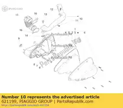 Tutaj możesz zamówić rura wlotowa od Piaggio Group , z numerem części 621199: