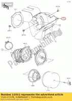 110111578, Kawasaki, filtro de aire de caja kx65-a1 kawasaki  kx 65 2000 2001 2002 2003 2005 2006 2007 2008 2009 2010 2011 2012 2013 2014 2015 2016 2017 2018 2019 2020, Nuevo