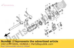 Tutaj możesz zamówić widelec, f d? Wignia zmiany biegów od Honda , z numerem części 24211MT3000: