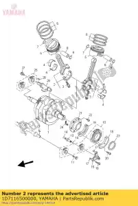 yamaha 1D7116500000 korbowód kpl - Dół