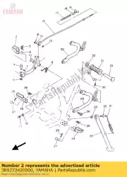 Qui puoi ordinare pedale, freno da Yamaha , con numero parte 3R9272420000: