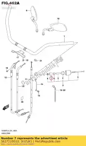 suzuki 5627210G10 uitbreiding, handvat - Onderkant