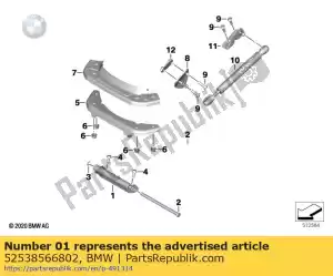 bmw 52538566802 hinge rear seat bench - Bottom side