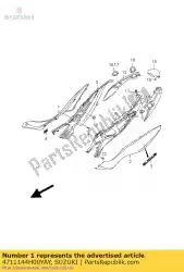 Ici, vous pouvez commander le couvercle, cadre, r auprès de Suzuki , avec le numéro de pièce 4711144H00YAY: