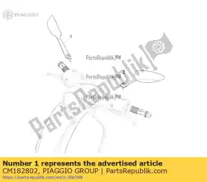 Piaggio Group CM182802 rechter achteruitkijkspiegel - Onderkant