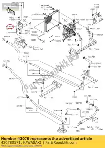 kawasaki 430780571 01 depósito - Lado inferior