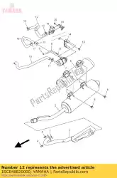 Qui puoi ordinare tubo flessibile, curva 2 da Yamaha , con numero parte 1SCE48820000: