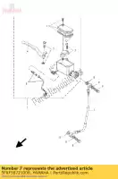 5FXF58721000, Yamaha, tuyau, frein 1 yamaha cs cw 50 2005 2006 2009, Nouveau