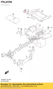 Suzuki 0940908329 grommet - Bottom side