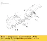 66652800AF, Piaggio Group, ff b?otnik vespa et rst niepomalowany     , Nowy