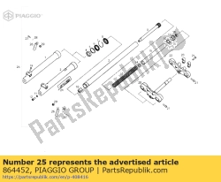 Aprilia 864452, Voorvork, OEM: Aprilia 864452
