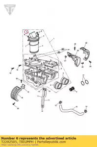 triumph T2202505 air inlet - Bottom side